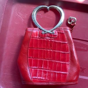 Small Brighton Bag. Red Heart EUC. Purse